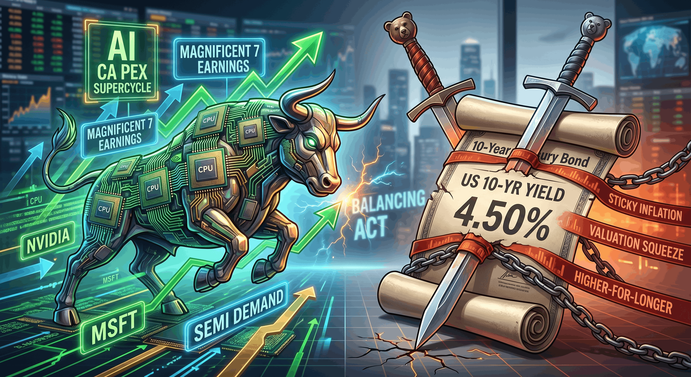 The AI Armor vs. The Yield Sword: Tech’s High-Stakes Balancing Act