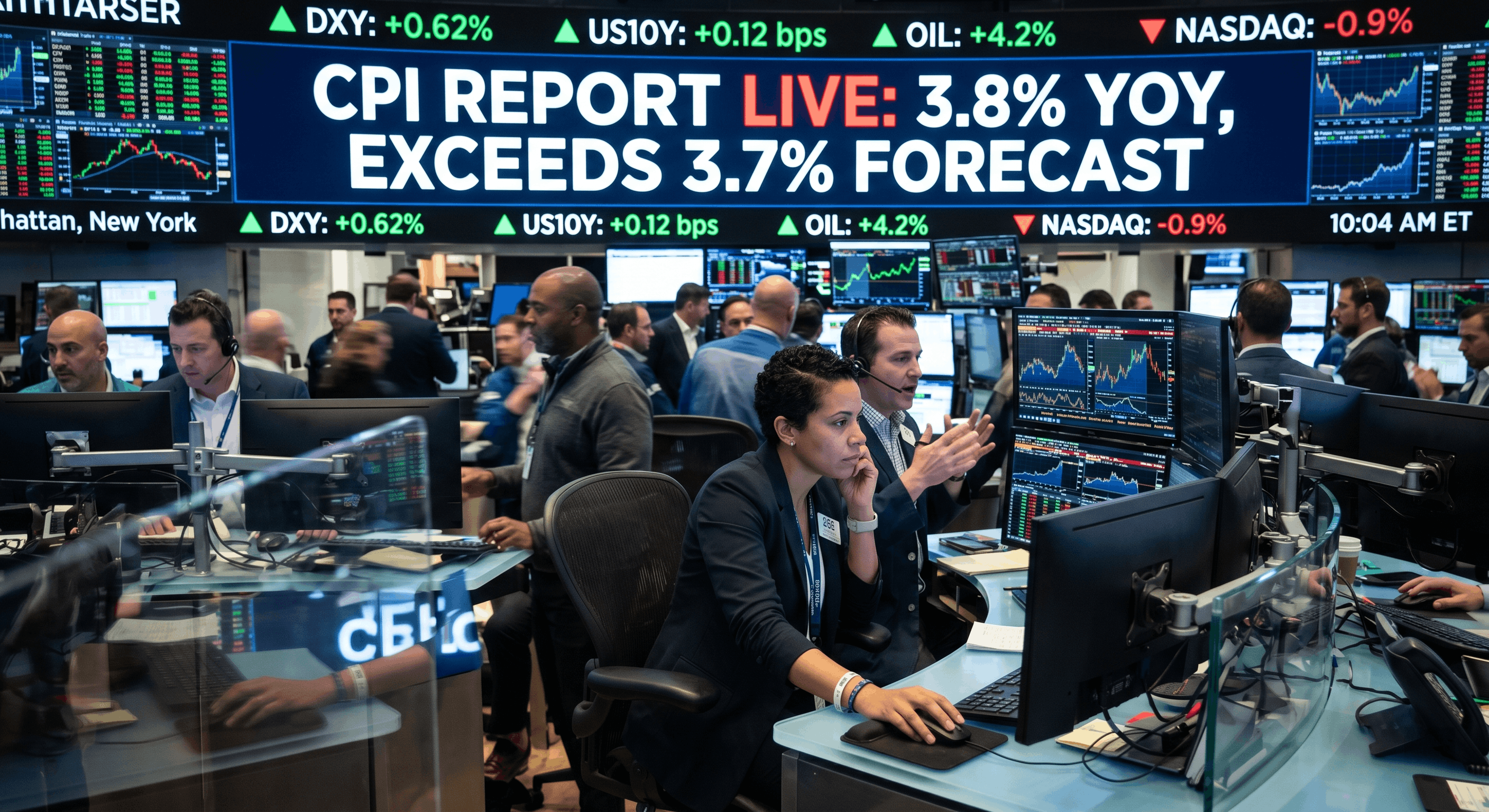Market Alert: U.S. Inflation Surges to 3.8%, Higher Than Forecasted