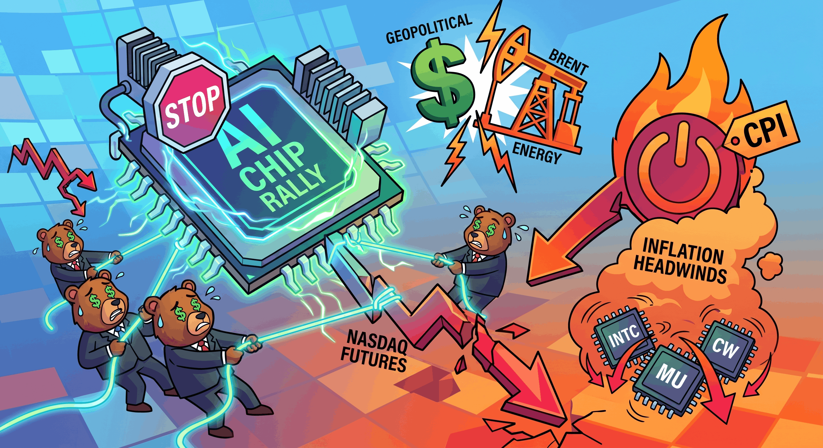 AI and chip-stock pause